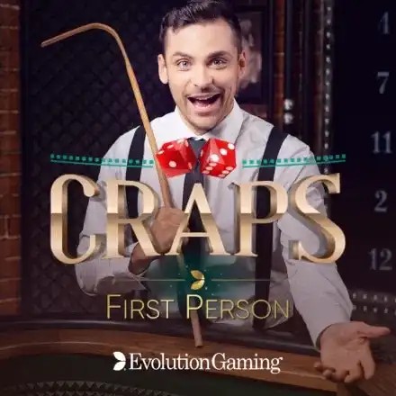 First Person Craps slot visual from Evolution available on ninecasino.com.gr