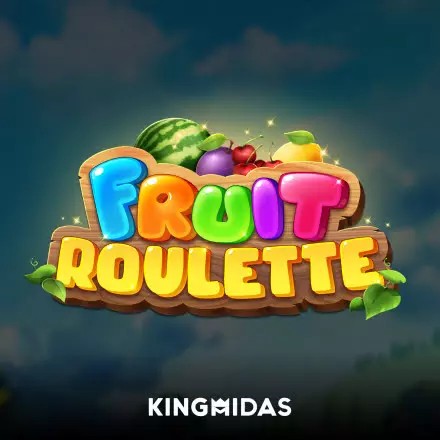 Fruit Roulette slot logo by King Midas at Nine Casino