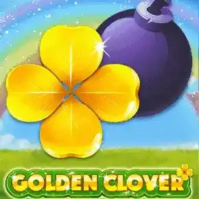Official Crash Games logo: Golden Clover by Onlyplay at Nine Casino