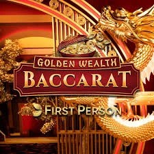 Golden Wealth Baccarat logo by Evolution at Nine Casino