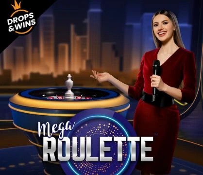 Mega Roulette slot visual from Pragmatic Play available on ninecasino.com.gr