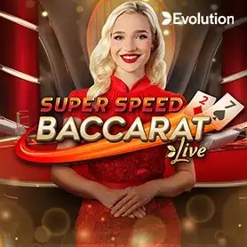 Live Dealer logo of Super Speed Baccarat from Evolution at Nine Casino