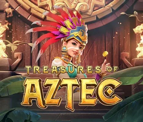 Treasures of Aztec online game logo by PG Soft on ninecasino.com.gr